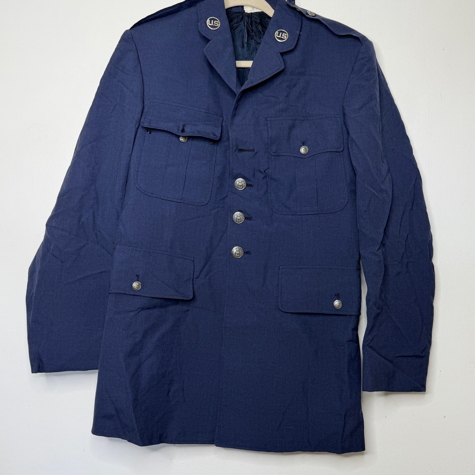 Vintage U.S. Air Force Blue Dress Uniform Coat Men’s 41l Wool Blend